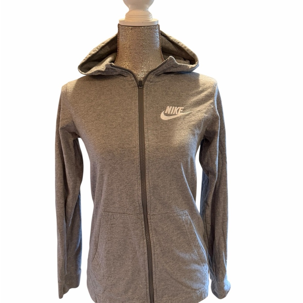 Nike Kids Gray Zip-Up Hoodie